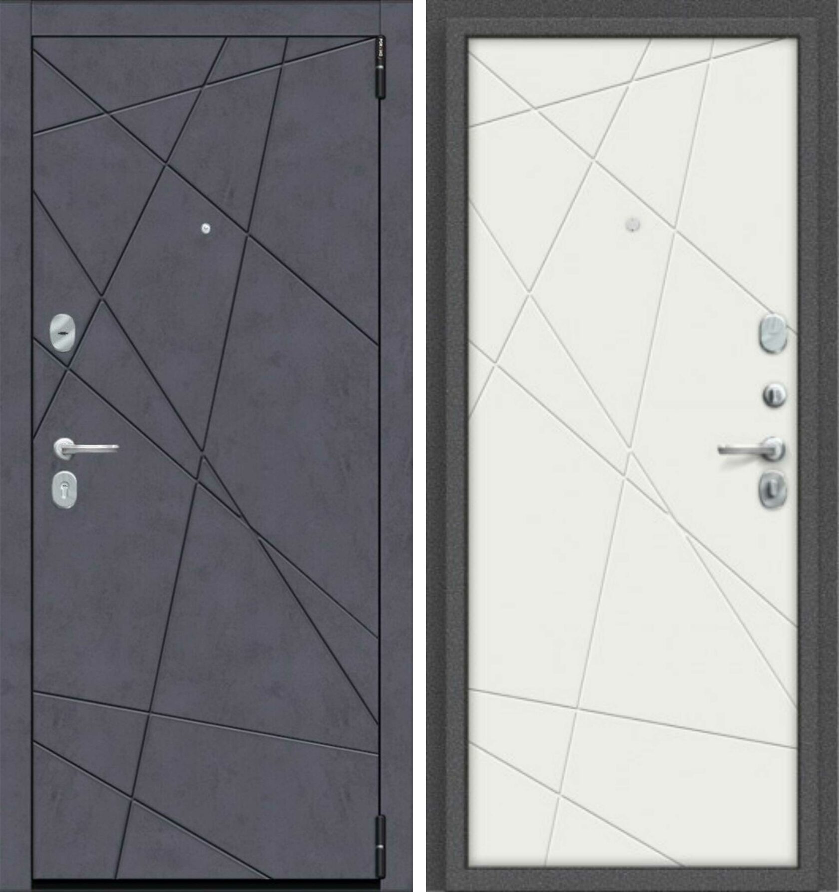 Входная дверь Porta R-3 15/15 Graphite Art/Snow Art