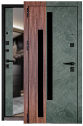 Входная дверь PORTA R-2 104.П61 Антик Серебро/Венге